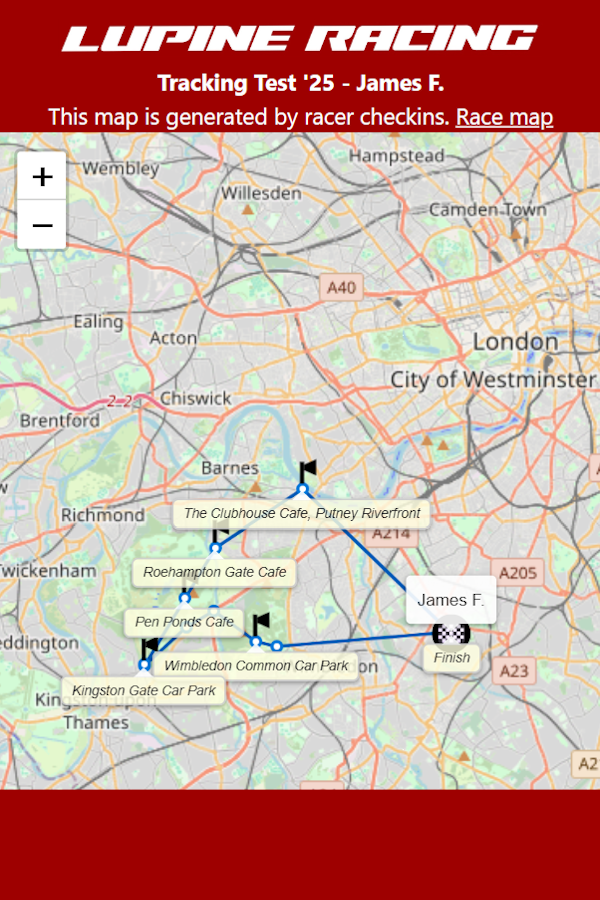 Tracking screenshot 1